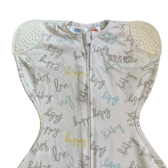 Halo Self Soothing Swaddle in Happy Baby Print - Picture 2 of 7